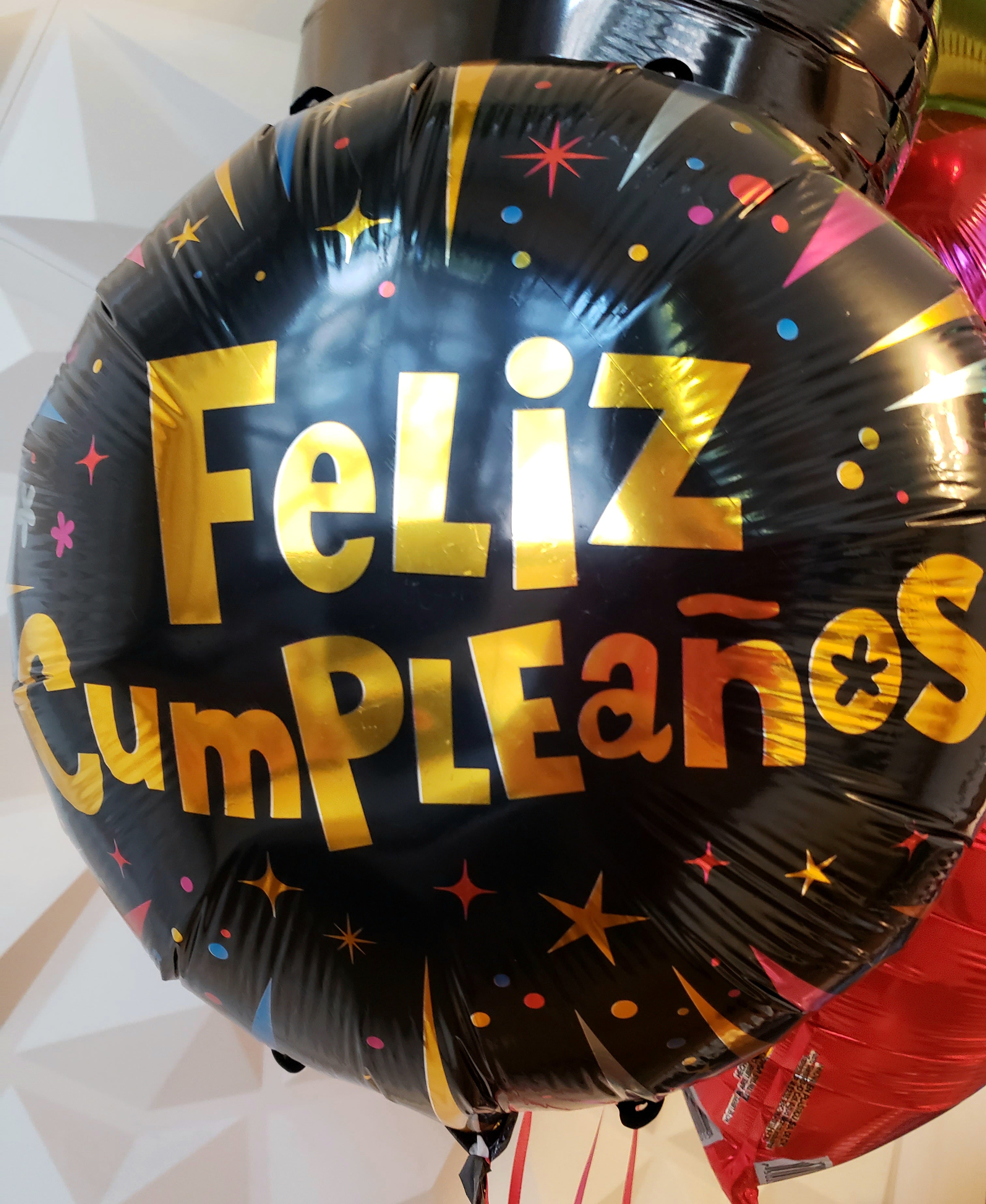 Bouquet Globos Feliz Cumpleaños
