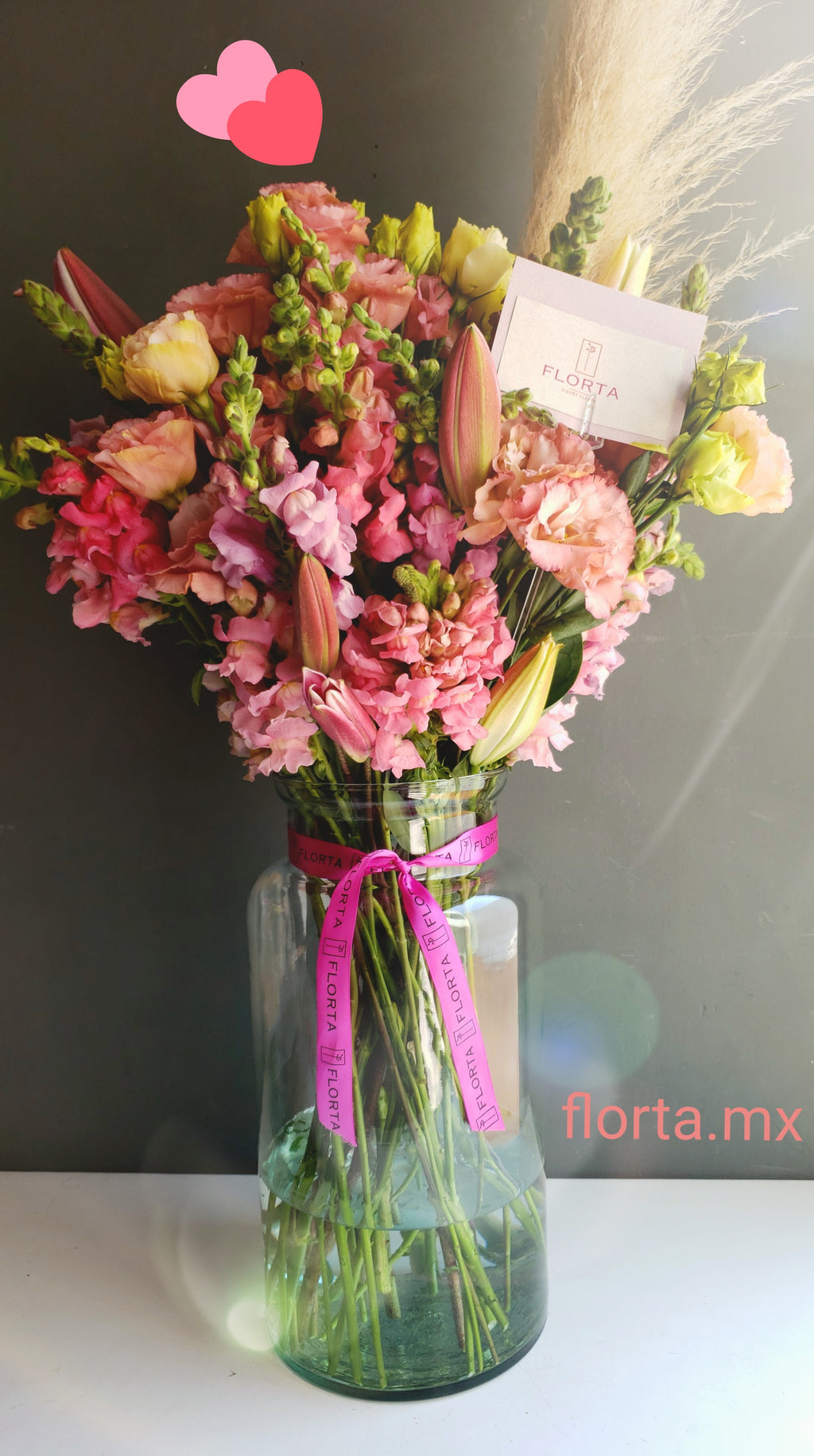 Jarrón Extra Grande Rosado